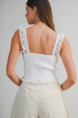 KATELYN LACE DETAIL STRAP TOP