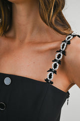 VIOLETA BOW DETAILED SHOULDER STRAP VEST
