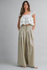 PENNY DITZY FLORAL PRINTED RUFFLED TOP