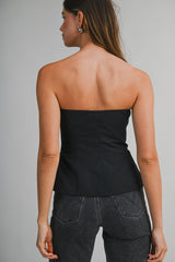 HAVEN BOW SNAP BUTTON TUBE TOP