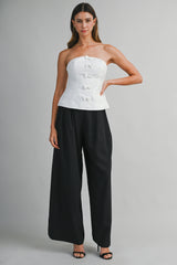 HAVEN BOW SNAP BUTTON TUBE TOP