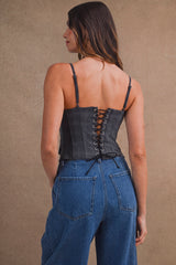 ROWENA PLAID CORSET BUSTIER TOP