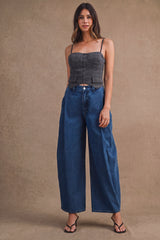 ROWENA PLAID CORSET BUSTIER TOP