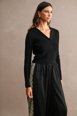 JANE KNITTED SAILOR COLLAR TOP