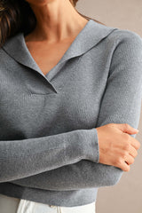 JANE KNITTED SAILOR COLLAR TOP