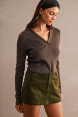 JANE KNITTED SAILOR COLLAR TOP