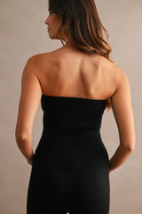 SURY RIBBED KNIT TUBE TOP