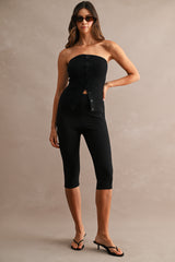 SURY RIBBED KNIT TUBE TOP