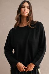 JOLLY RAGLAN OVERSIZED SWEATER TOP