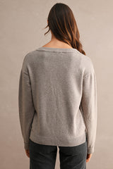 KAYLA V NECK PULL OVER SWEATER TOP