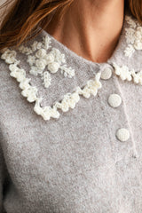 ARIEL TRIM DETAIL COLLAR KNITTED SWEATER