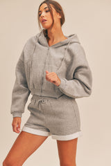 CARMEN OVERSIZED ZIPUP JACKET AND SHORT SET