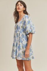 PAISLEIGH FLORAL PUFF DRESS