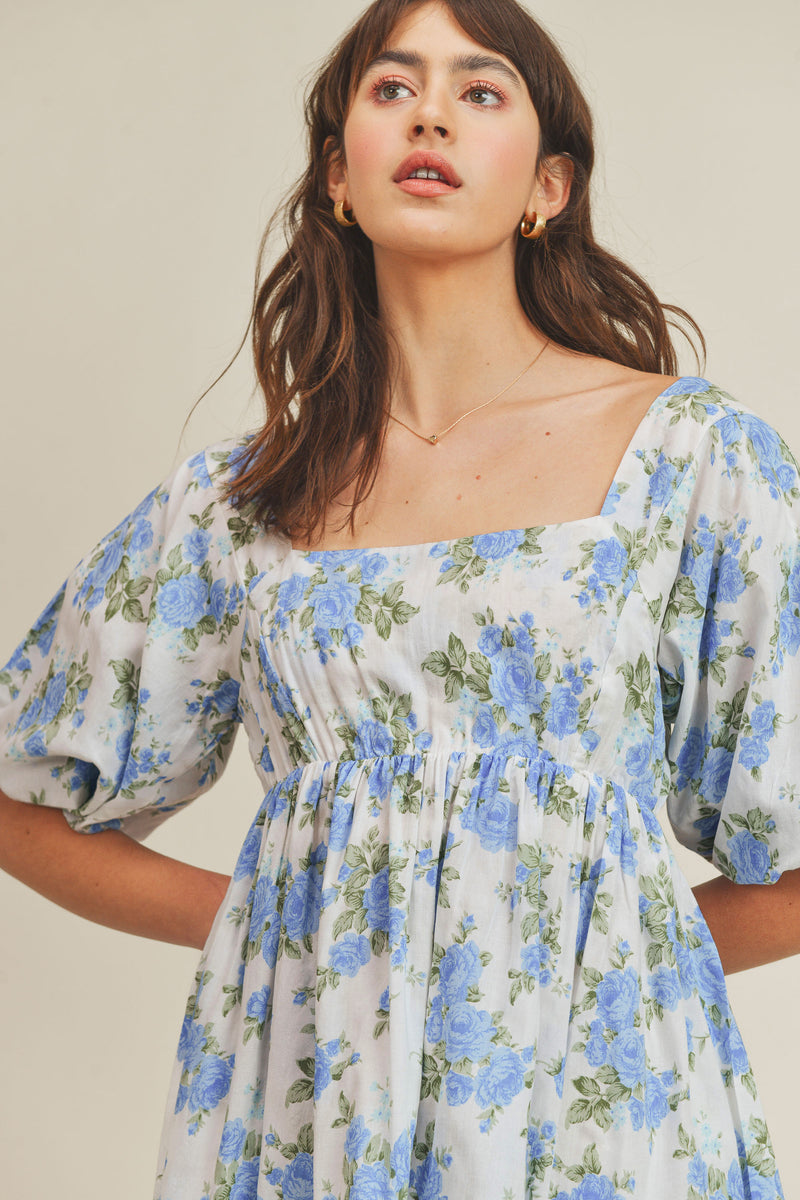 PAISLEIGH FLORAL PUFF DRESS