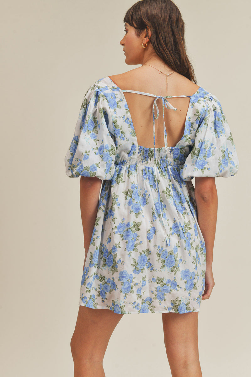 PAISLEIGH FLORAL PUFF DRESS