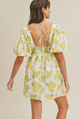 PAISLEIGH FLORAL PUFF DRESS