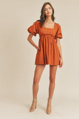 OAKLEIGH PUFF SLEEVE MINI DRESS