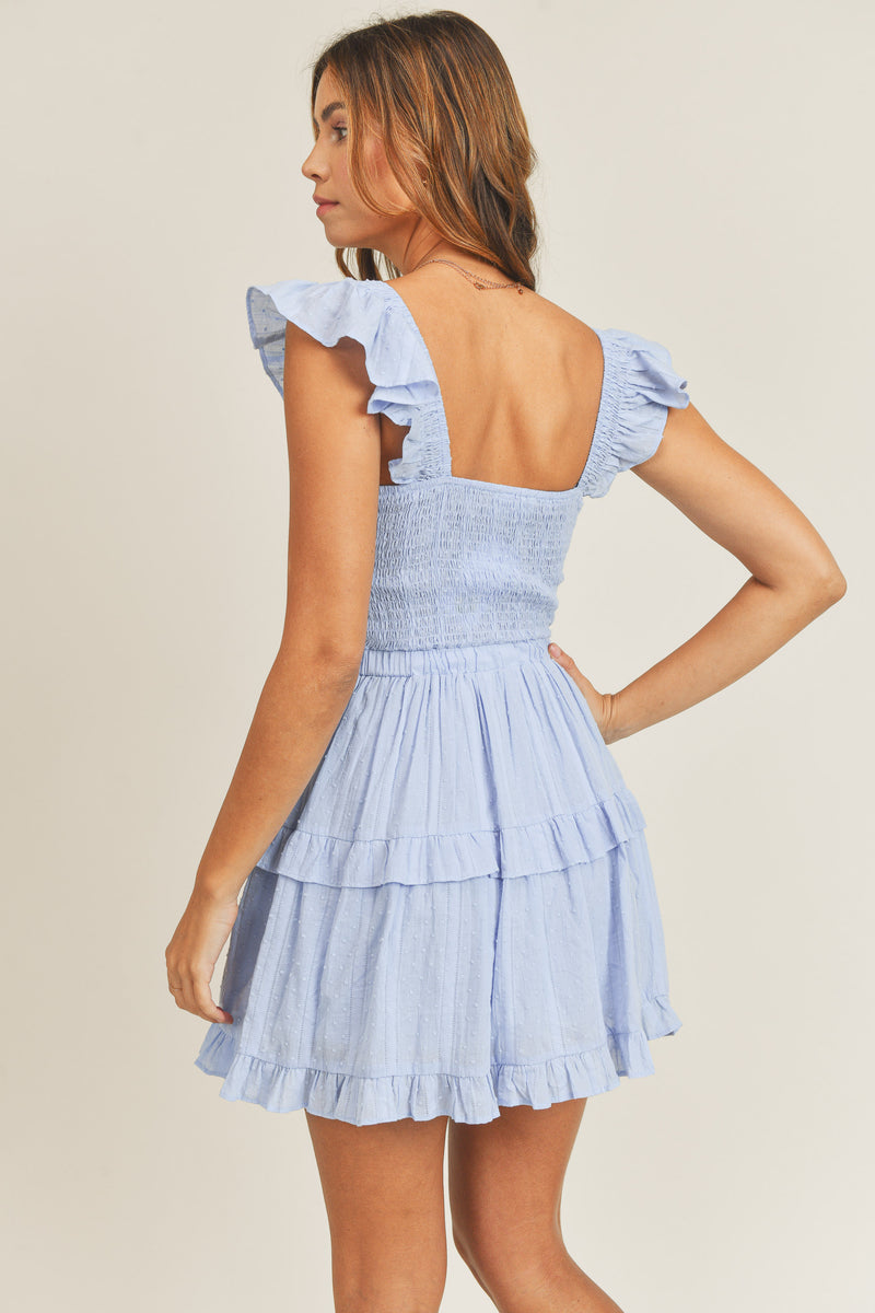 BELEN RUFFLE MINI DRESS