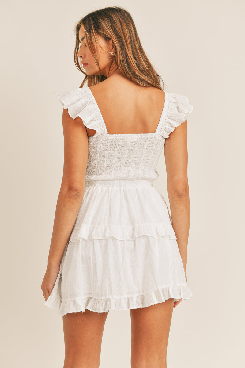 BELEN RUFFLE MINI DRESS