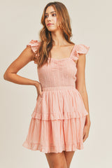 BELEN RUFFLE MINI DRESS