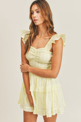 BELEN RUFFLE MINI DRESS