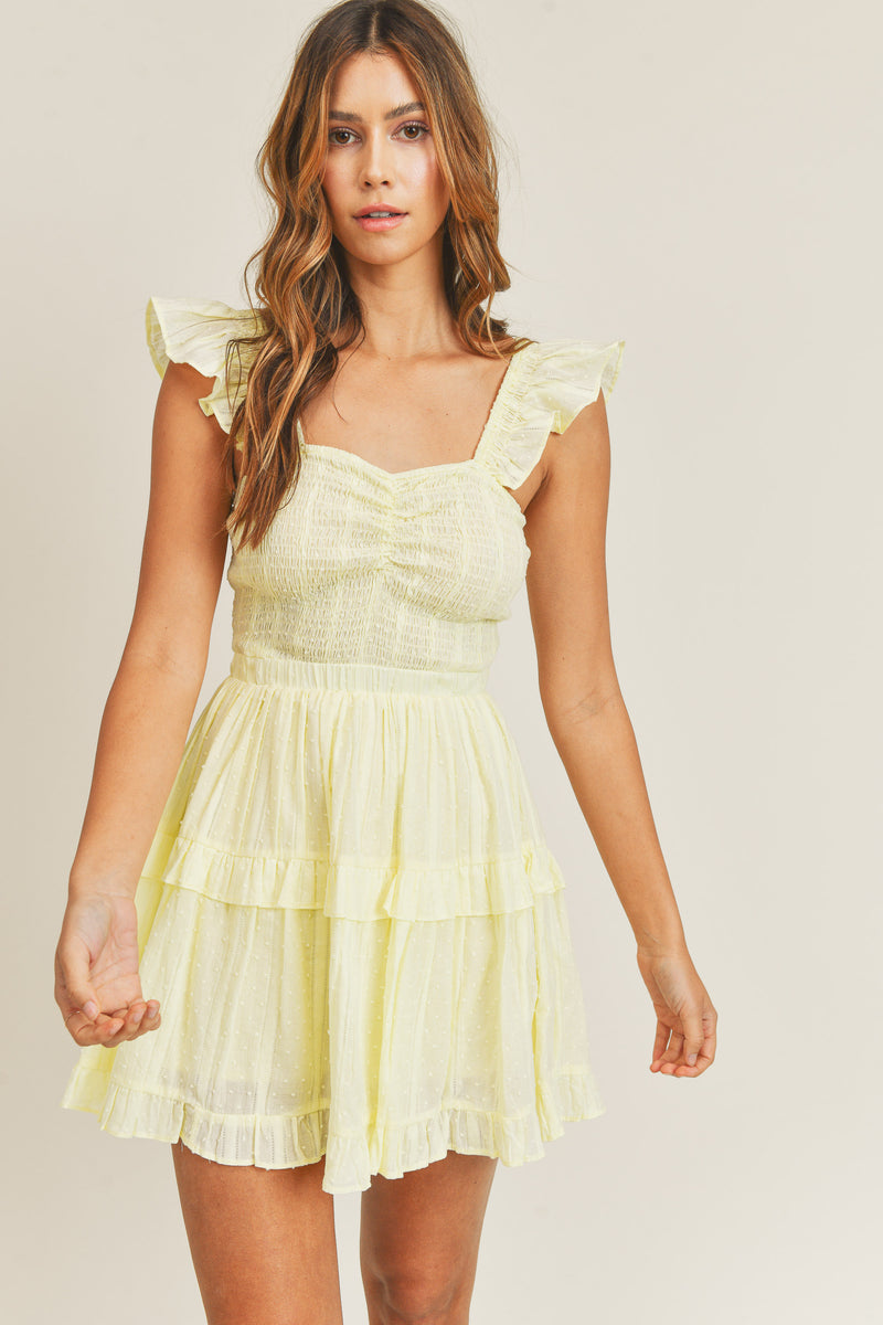 BELEN RUFFLE MINI DRESS