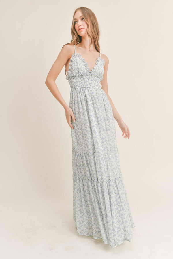 AYLA FLORAL MAXI DRESS