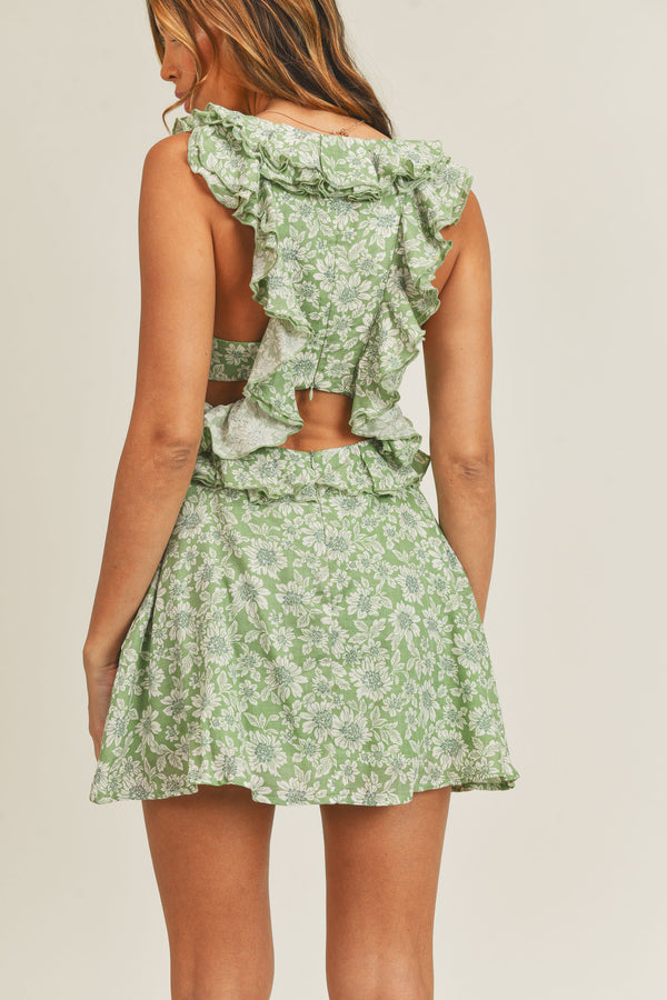 KALLIE CUTOUT MINI DRESS