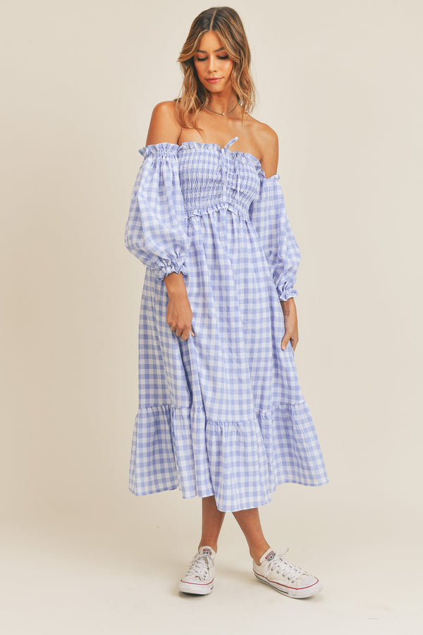 RIVKA OFF SHOULDER DRESS