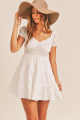 ABBY RUFFLE TEIR DRESS