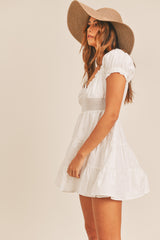 ABBY RUFFLE TEIR DRESS