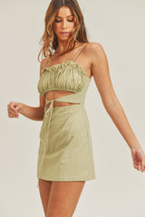 NYLA OPEN BELLY MINI DRESS