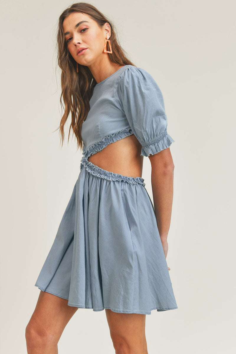 STORMI RUFFLE DETAILED DRESS