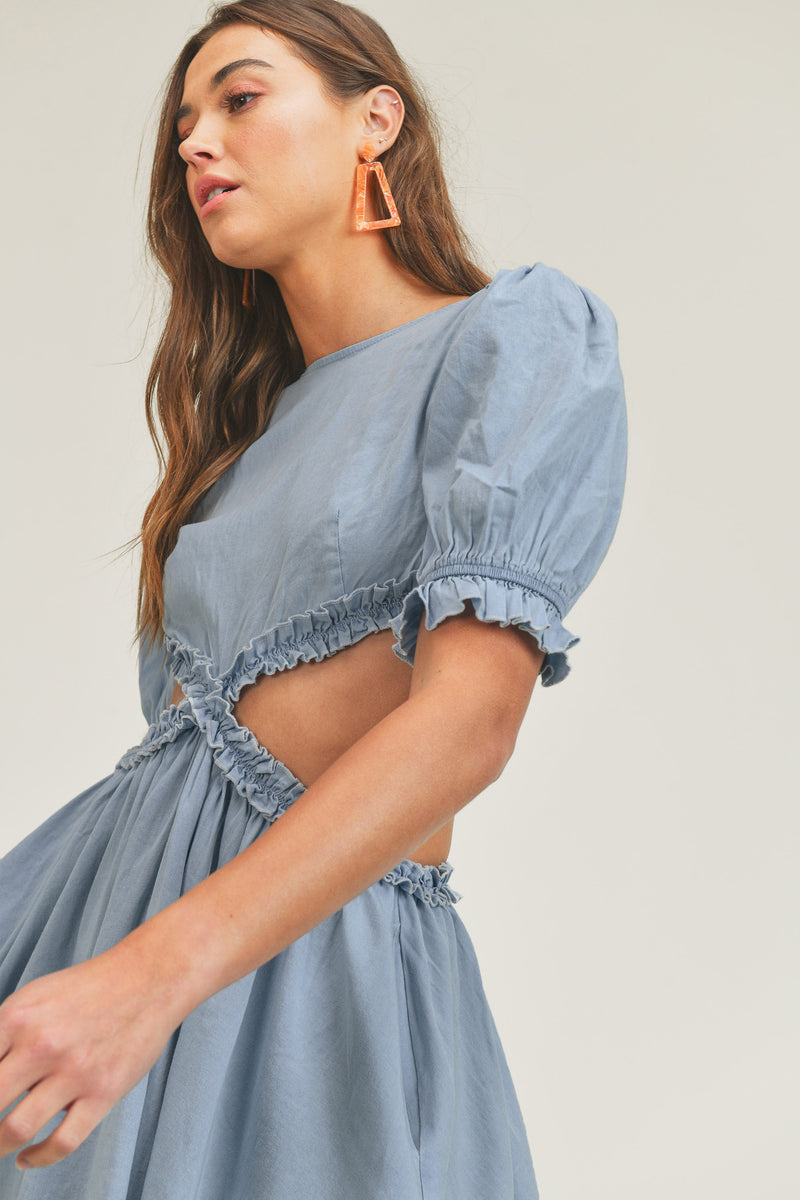 STORMI RUFFLE DETAILED DRESS