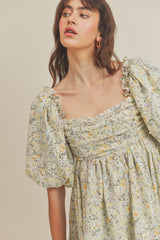 MELINA PUFF SLEEVE DRESS