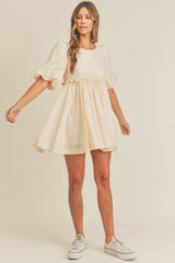 DENVER PUFF SLEEVE MINI DRESS