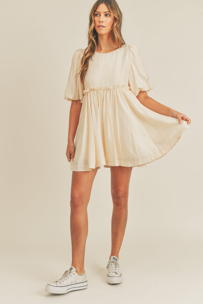 DENVER PUFF SLEEVE MINI DRESS