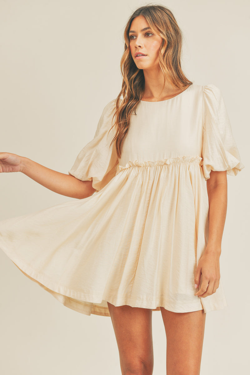 DENVER PUFF SLEEVE MINI DRESS