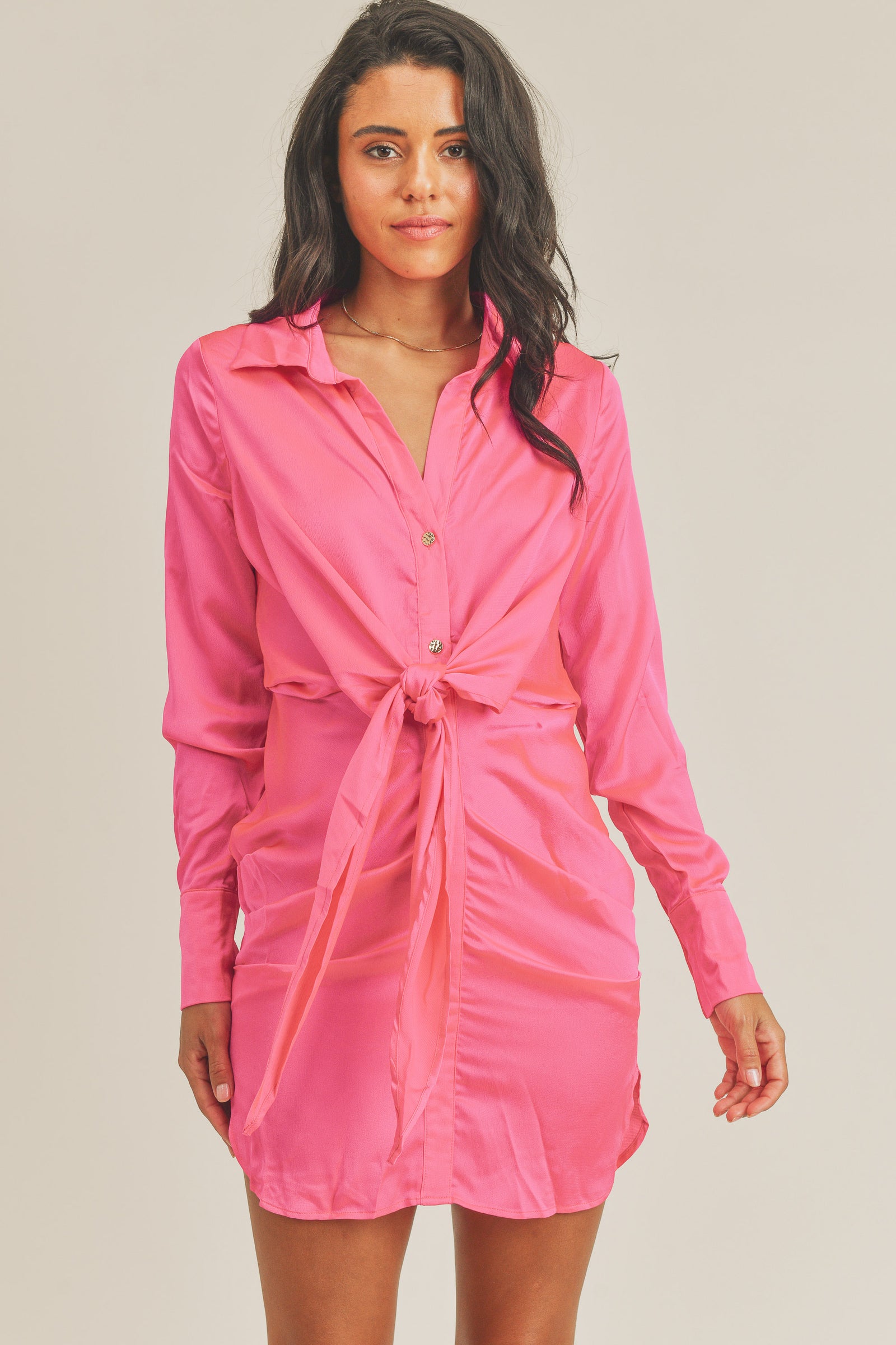 dark pink short dress Hot Pink Short Prom Dresses, Short Hot Pink Formal Graduation Dresses, US 10 / Pink as Pics / With Rush+$19.99