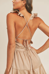 GWENDOLYN RUFFLE DETAIL ROMPER