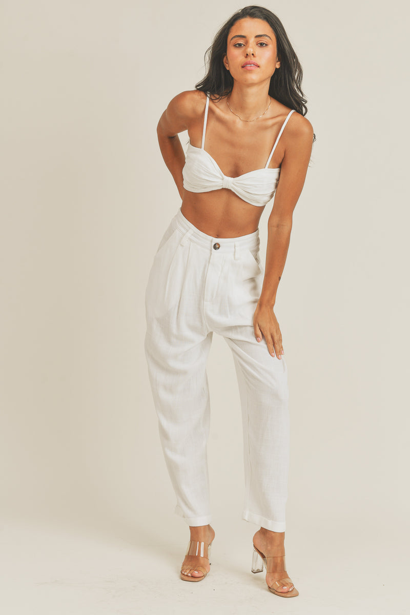 LEILANY CROP TOP AND PANTS SET