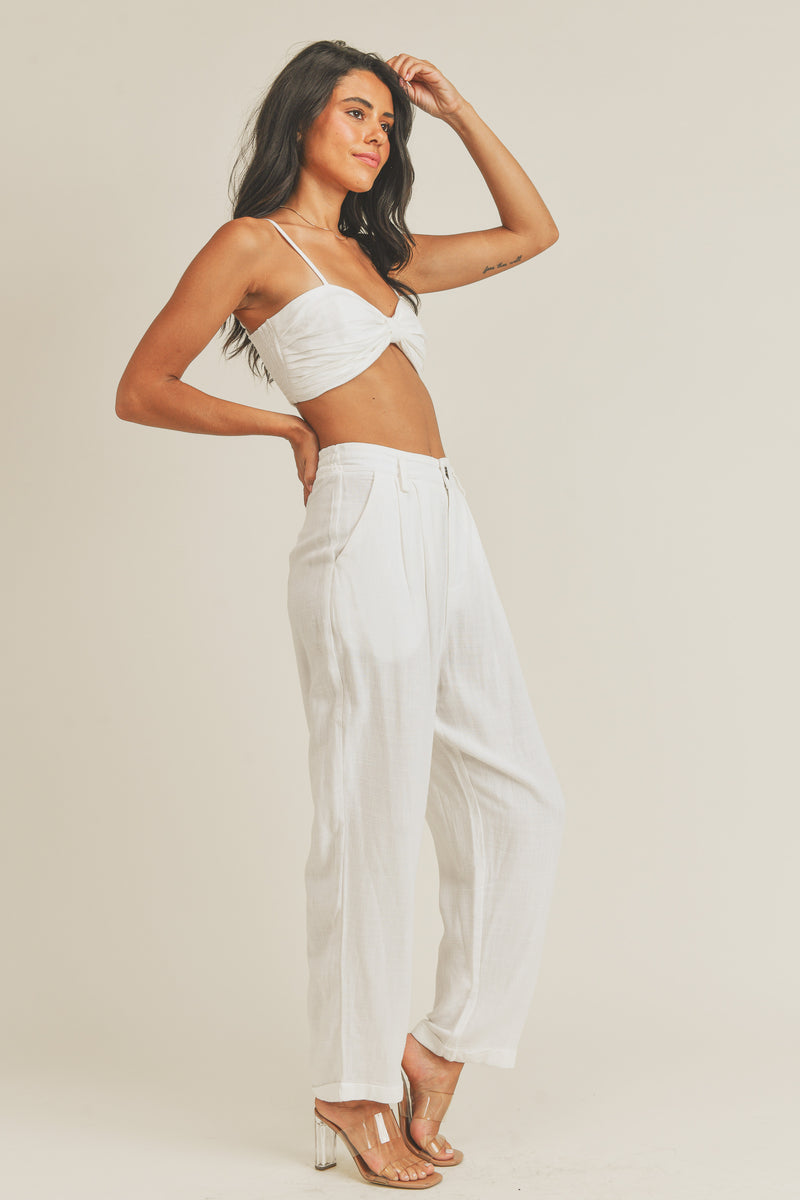 LEILANY CROP TOP AND PANTS SET