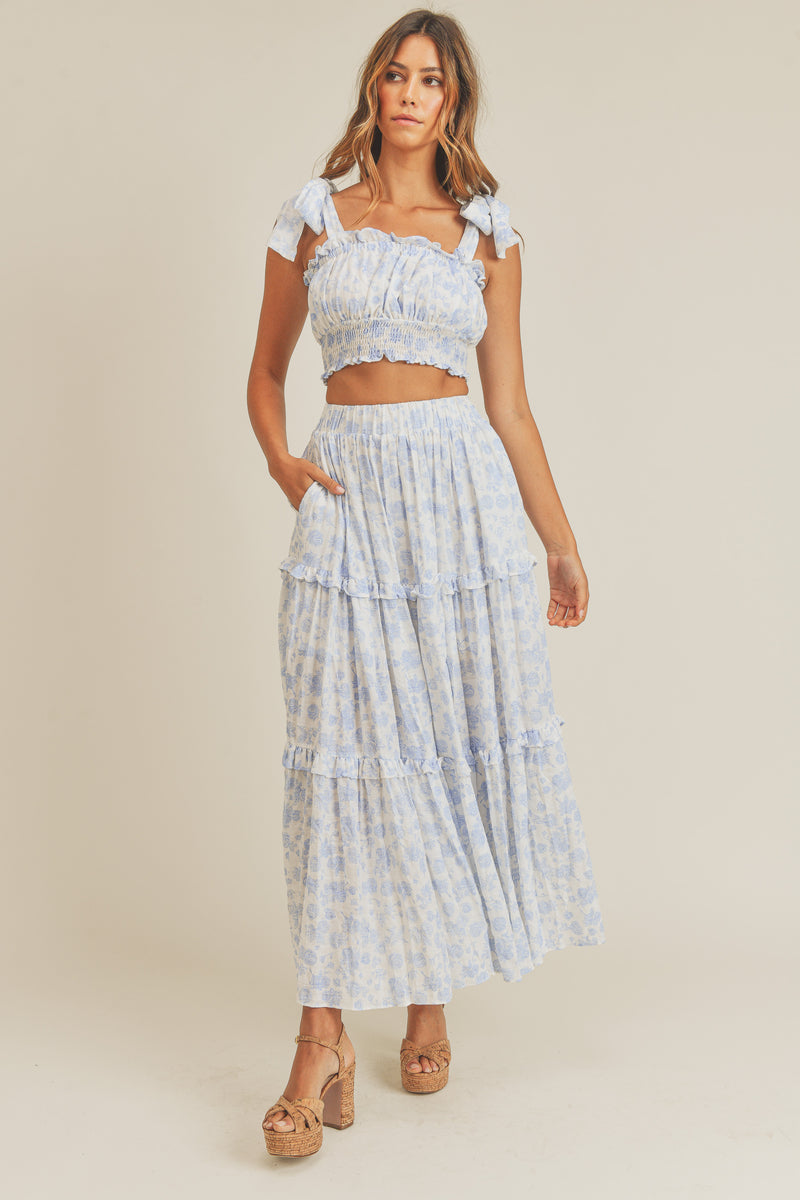 DREW TOP AND SKIRT SET