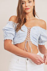 HUNTER LACE UP TOP