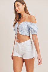 HUNTER LACE UP TOP