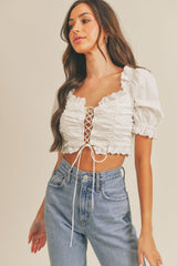 HUNTER LACE UP TOP