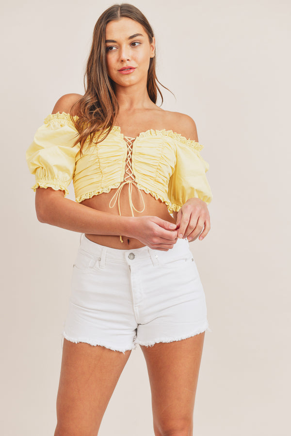 HUNTER LACE UP TOP