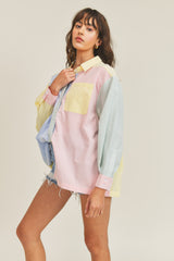 HAZEL COLOR BLOCK SHIRT